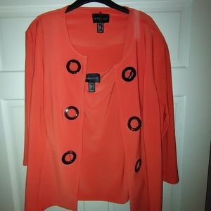 Frank Lyman 3/4 Sleeve Jacket and Shell Size 20